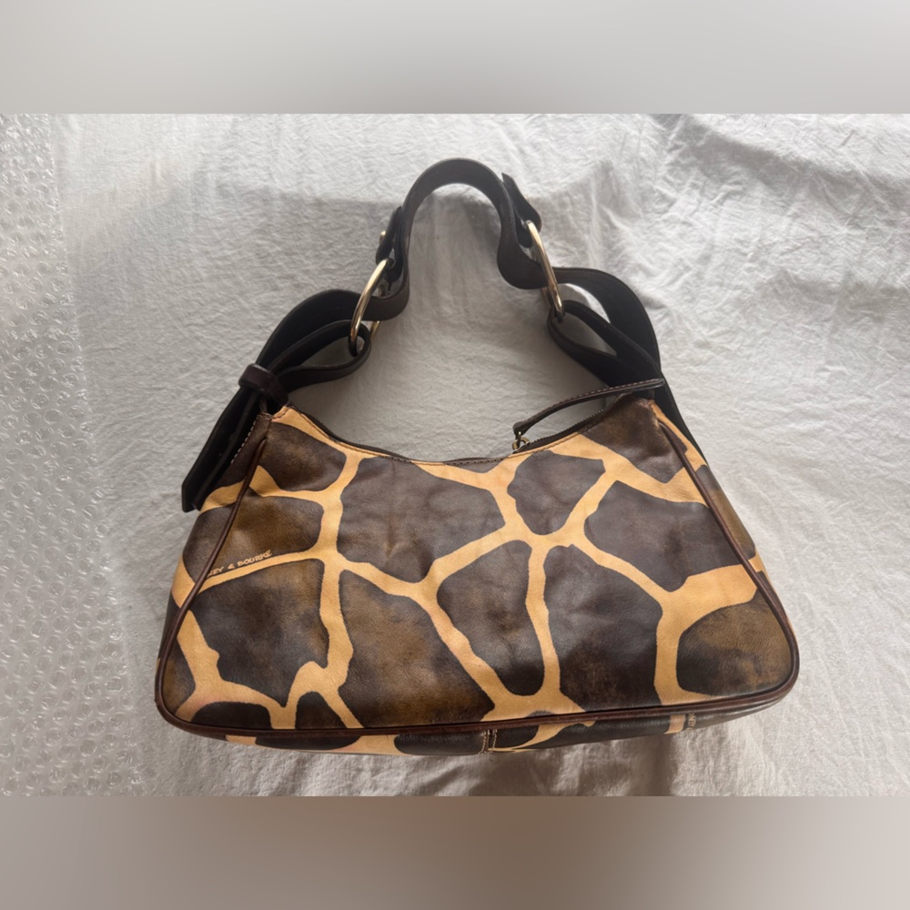 Dooney & Bourke Giraffe Print Shoulder Bag - Picture 2 of 12